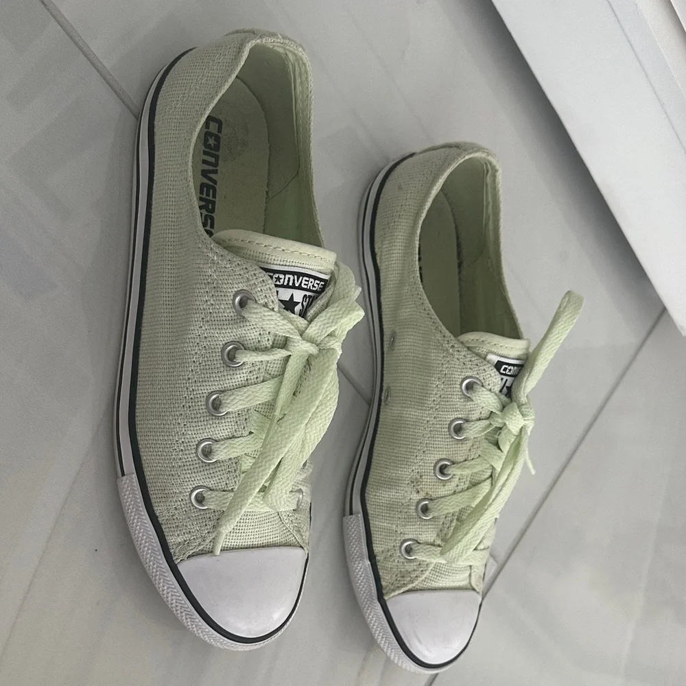 Perfect Easter outfit must have- Converse Mint Green Canvas Sneakers - Picture 9 of 11